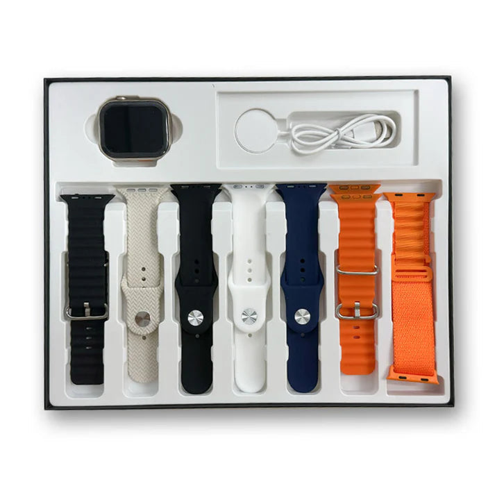 T1000 Ultra - 7 Straps in 1 Smart Watch